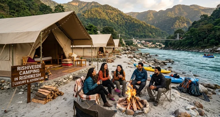 Riverside Camping in Rishikesh